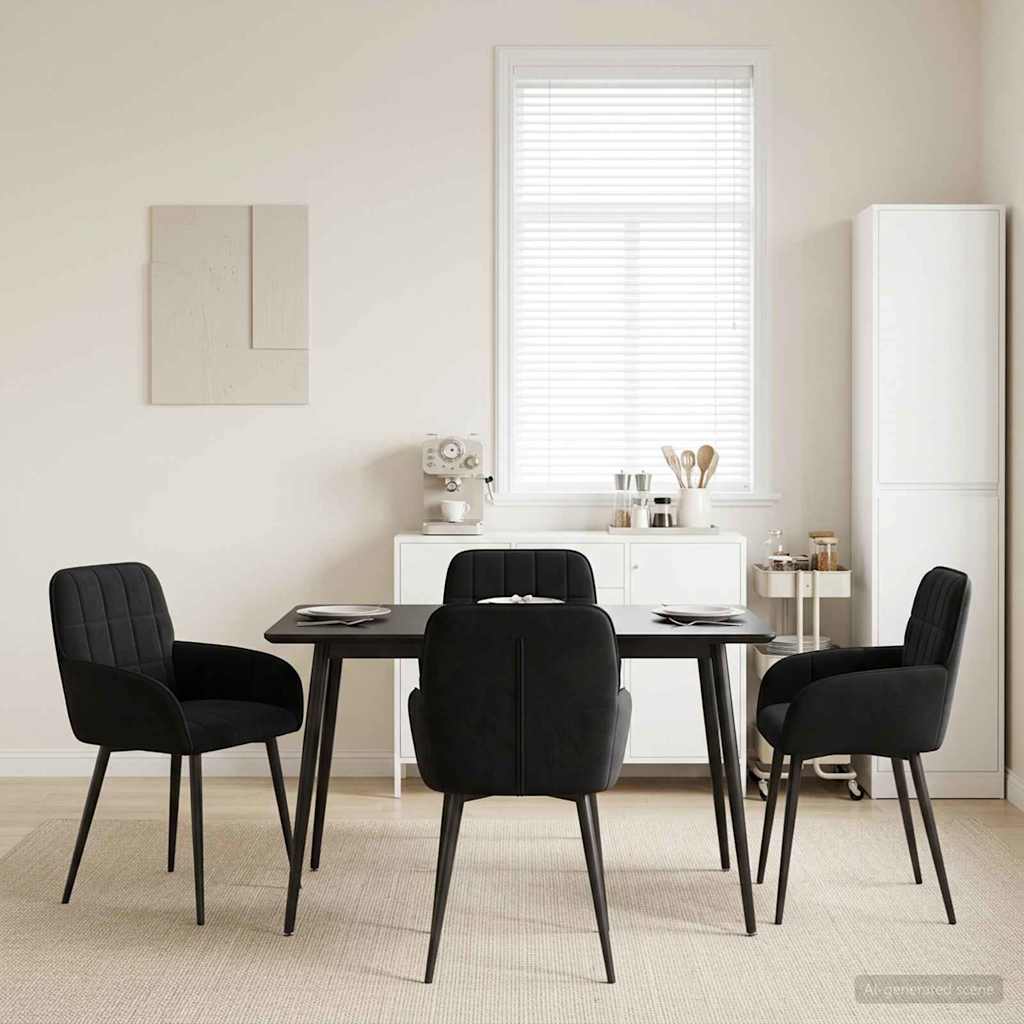 Esszimmerstühle 4 Pcs Samt 57 X 50 X 85 Cm