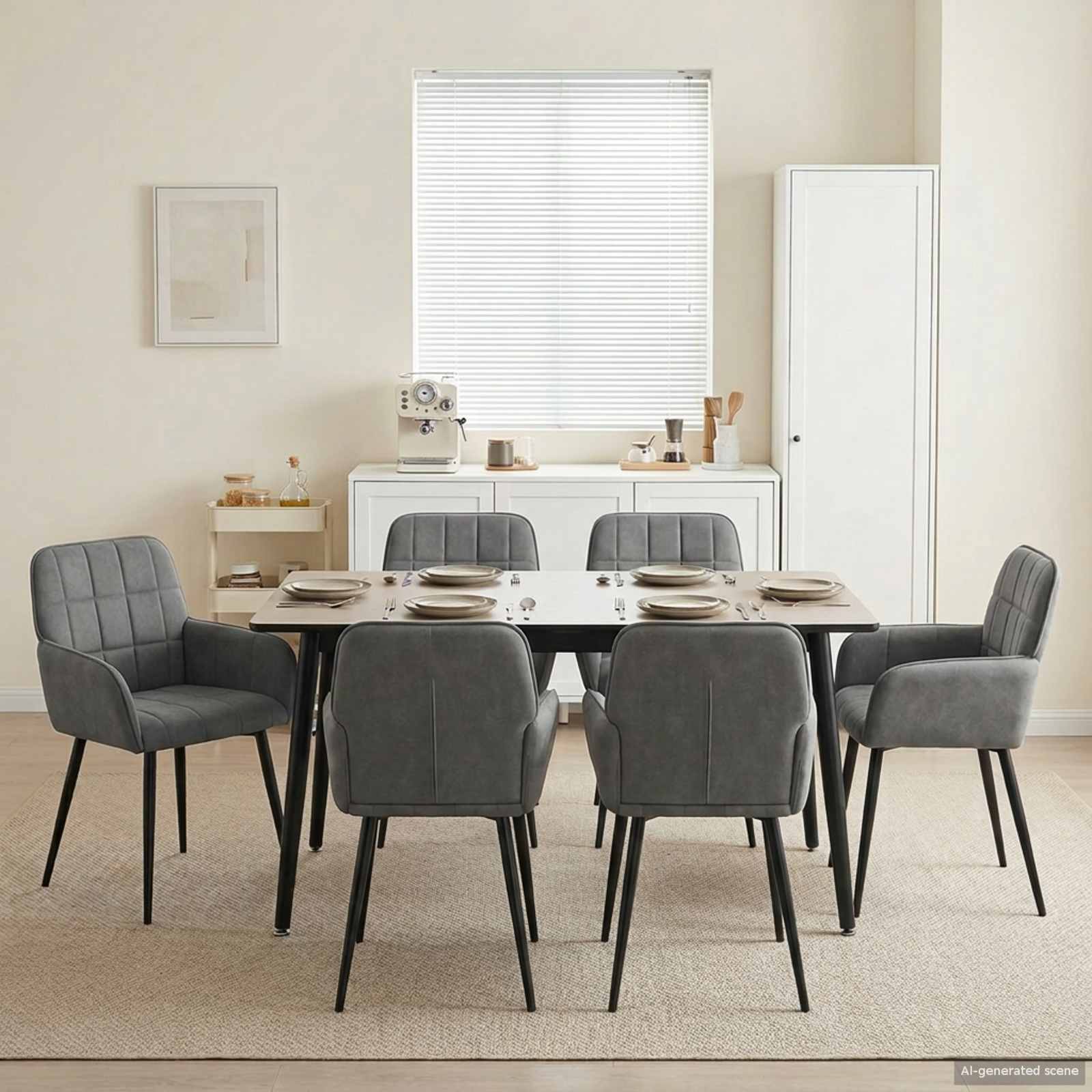 Esszimmerstühle 4 Pcs Samt 57 X 50 X 85 Cm