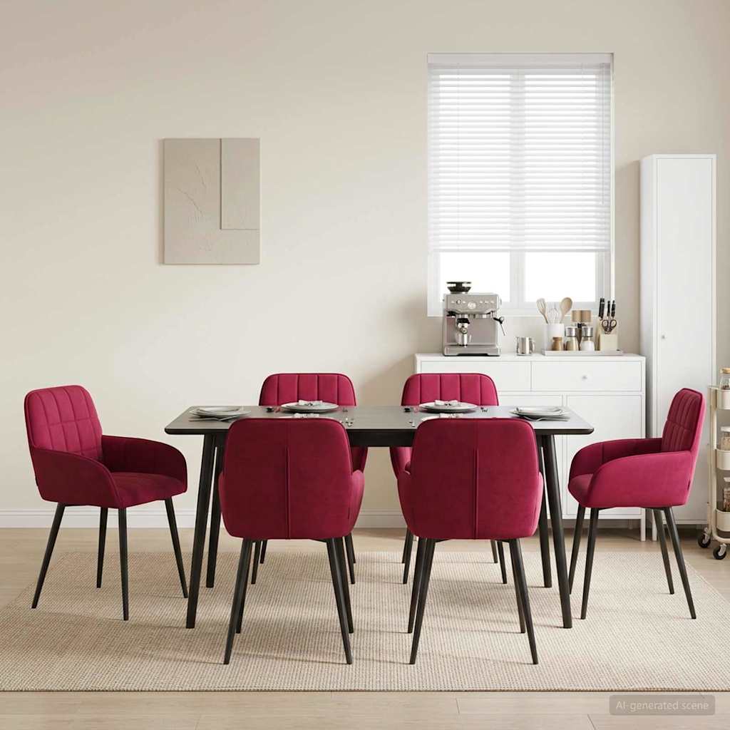 Esszimmerstühle 4 Pcs Samt 57 X 50 X 85 Cm