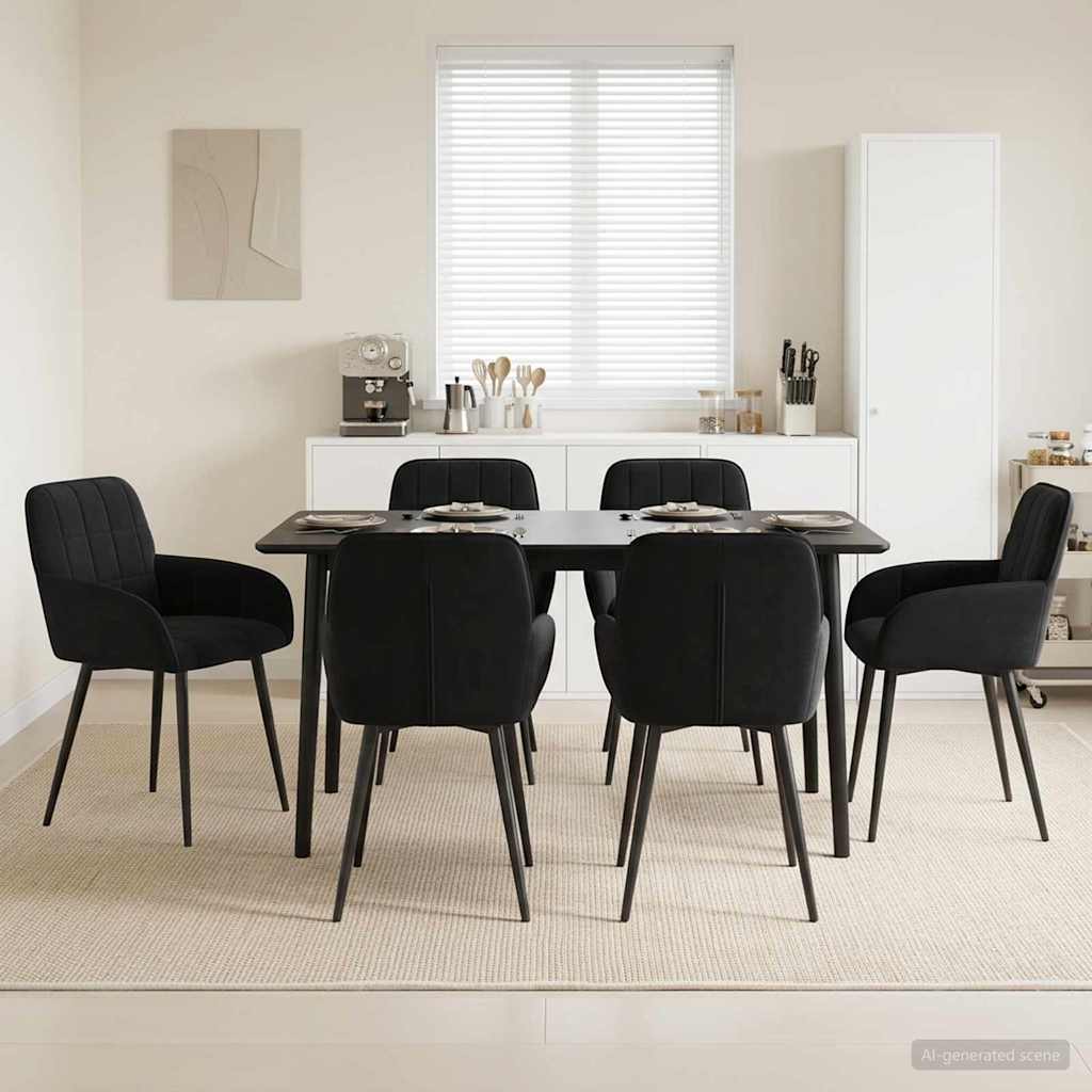 Esszimmerstühle 4 Pcs Samt 57 X 50 X 85 Cm