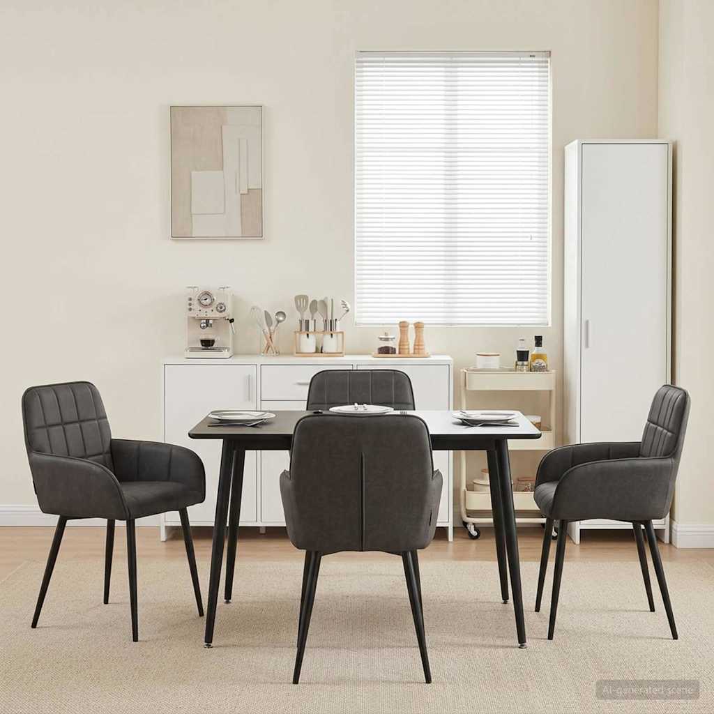 Esszimmerstühle 4 Pcs Kunstleder 57 X 50 X 85 Cm