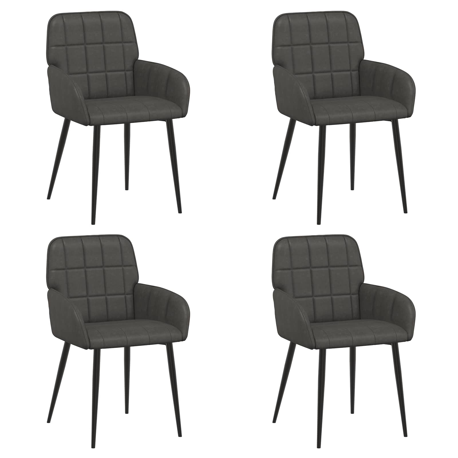 Esszimmerstühle 4 Pcs Kunstleder 57 X 50 X 85 Cm