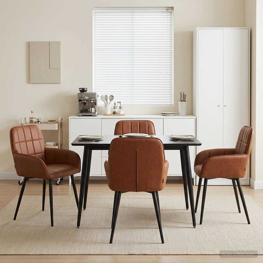 Esszimmerstühle 4 Pcs Kunstleder 57 X 50 X 85 Cm