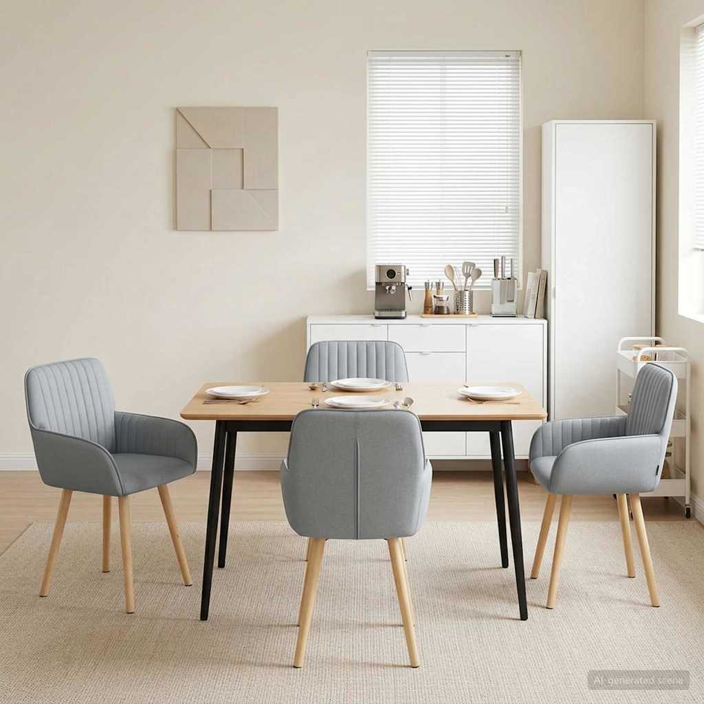 Esszimmerstühle 4 Pcs Stoff 56,5 X 50 X 87,5 Cm