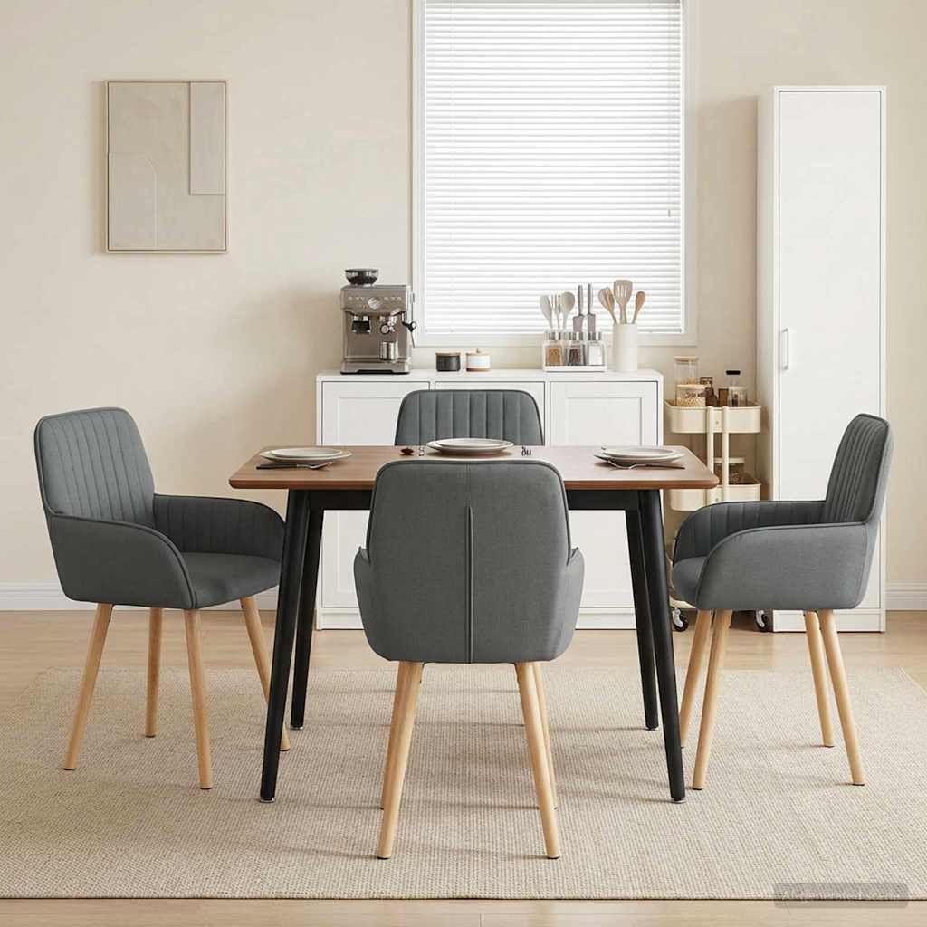 Esszimmerstühle 4 Pcs Stoff 56,5 X 50 X 87,5 Cm