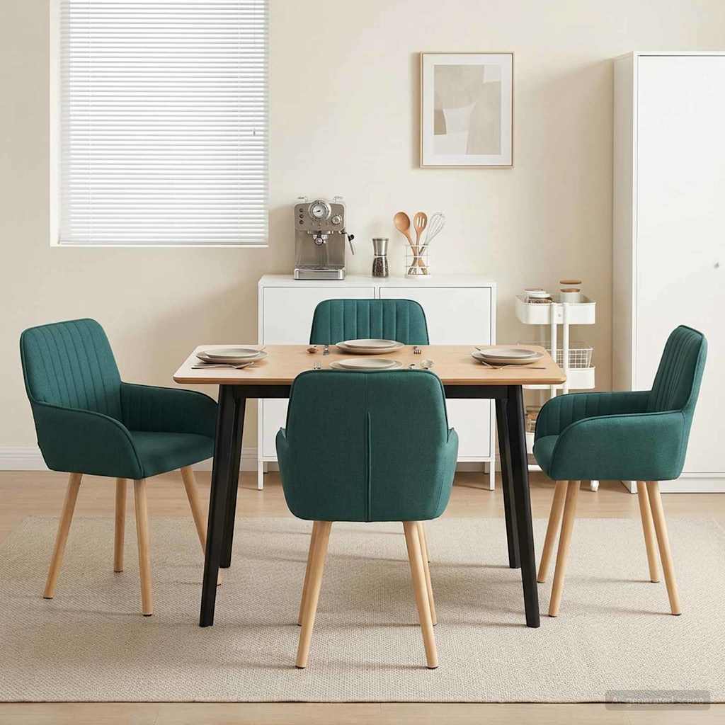 Esszimmerstühle 4 Pcs Stoff 56,5 X 50 X 87,5 Cm