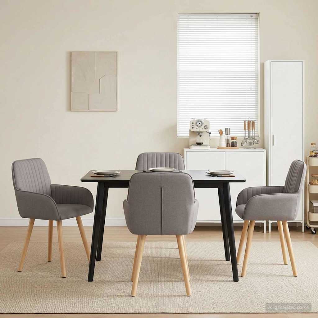 Esszimmerstühle 4 Pcs Stoff 56,5 X 50 X 87,5 Cm