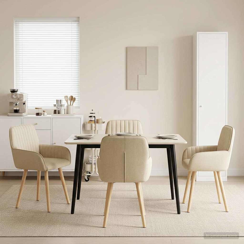 Esszimmerstühle 4 Pcs Stoff 56,5 X 50 X 87,5 Cm
