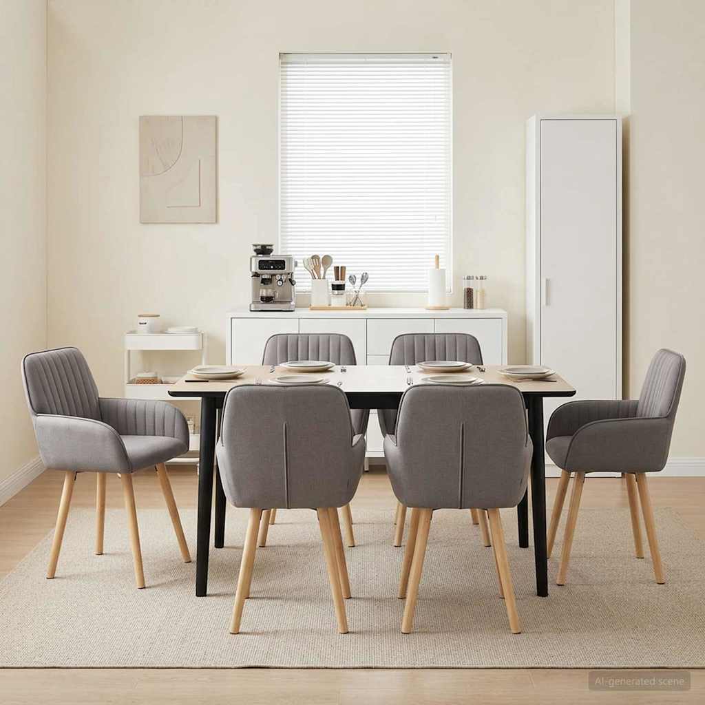 Esszimmerstühle 4 Pcs Stoff 56,5 X 50 X 87,5 Cm