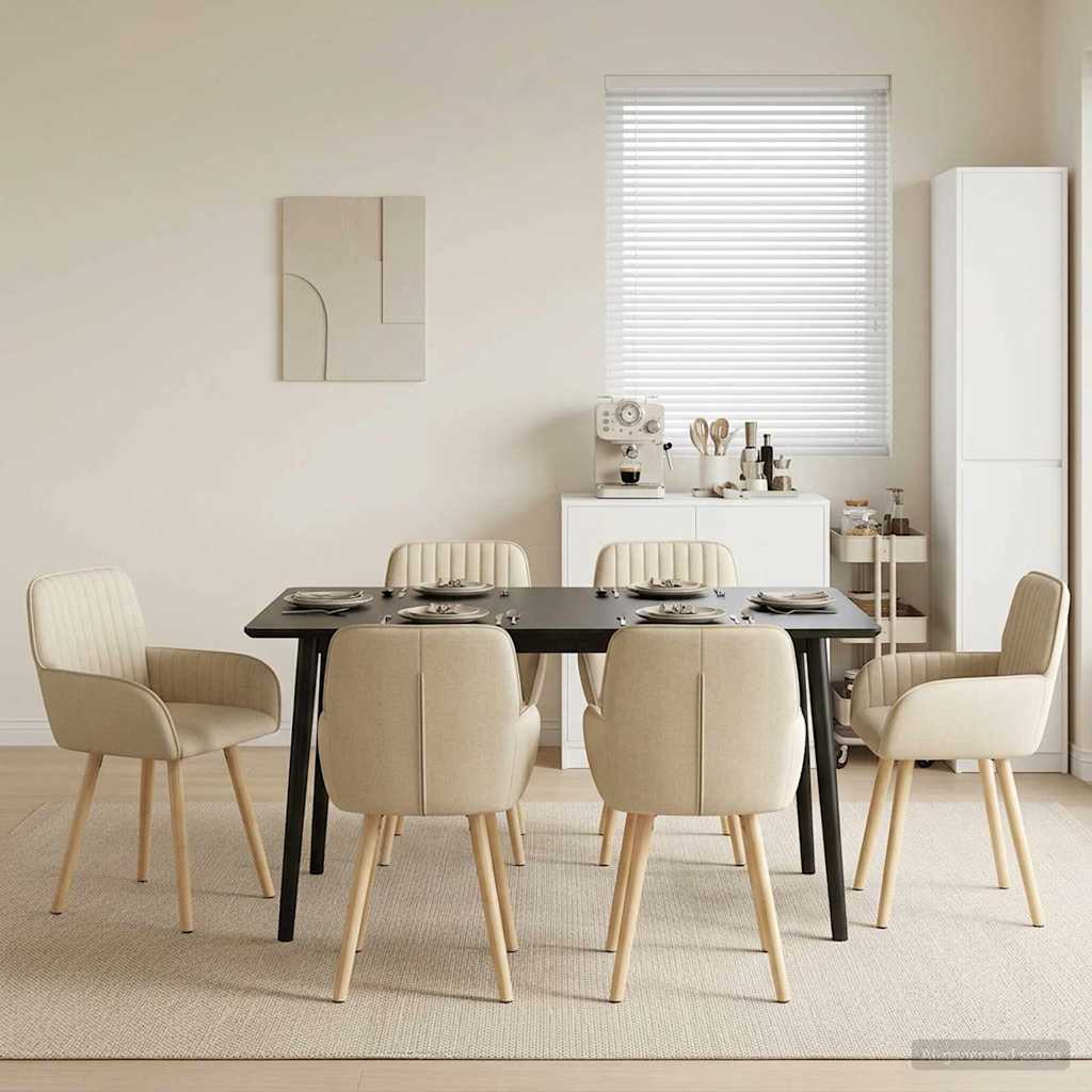 Esszimmerstühle 4 Pcs Stoff 56,5 X 50 X 87,5 Cm