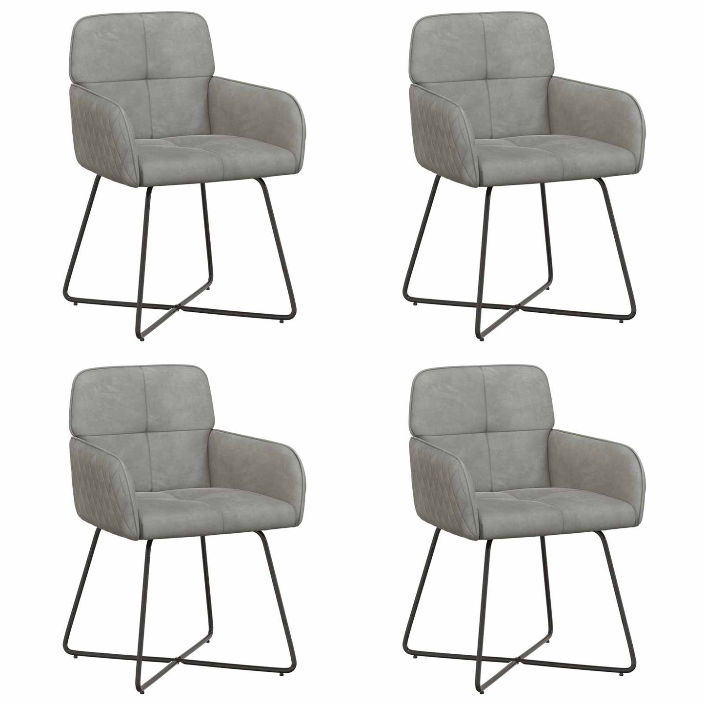 Esszimmerstühle 4 Pcs Samt 59 X 56,5 X 86 Cm