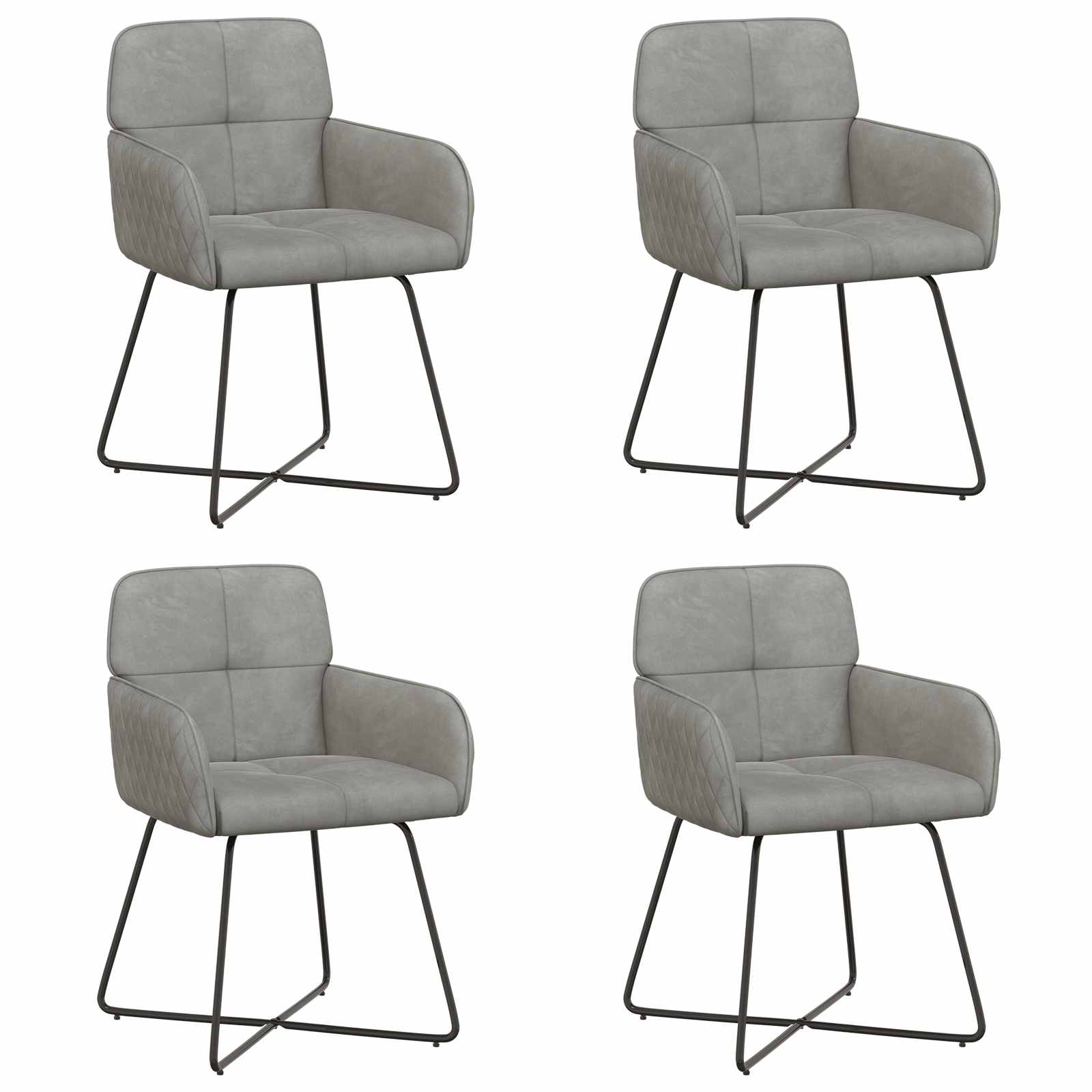 Esszimmerstühle 4 Pcs Samt 59 X 56,5 X 86 Cm