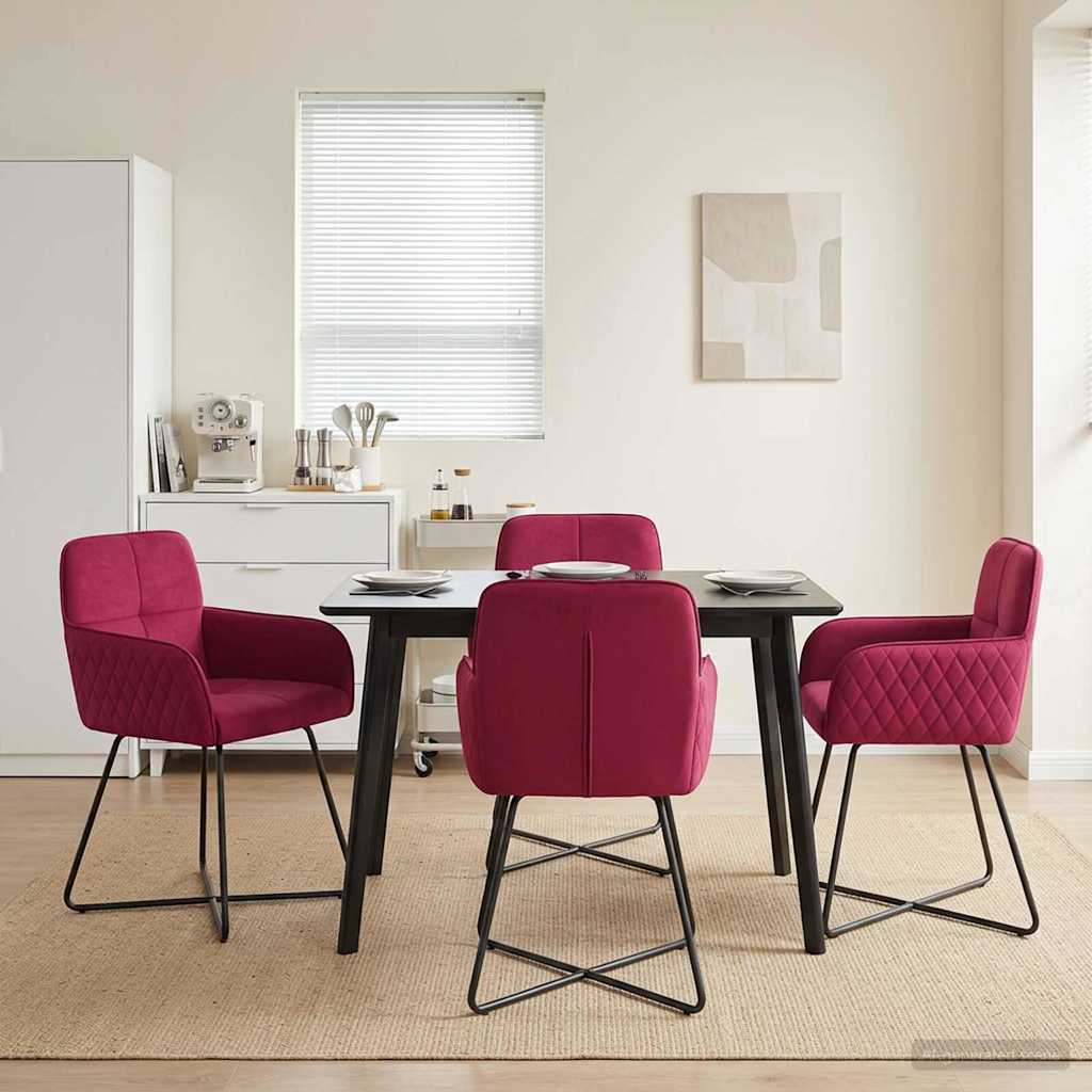 Esszimmerstühle 4 Pcs Samt 59 X 56,5 X 86 Cm
