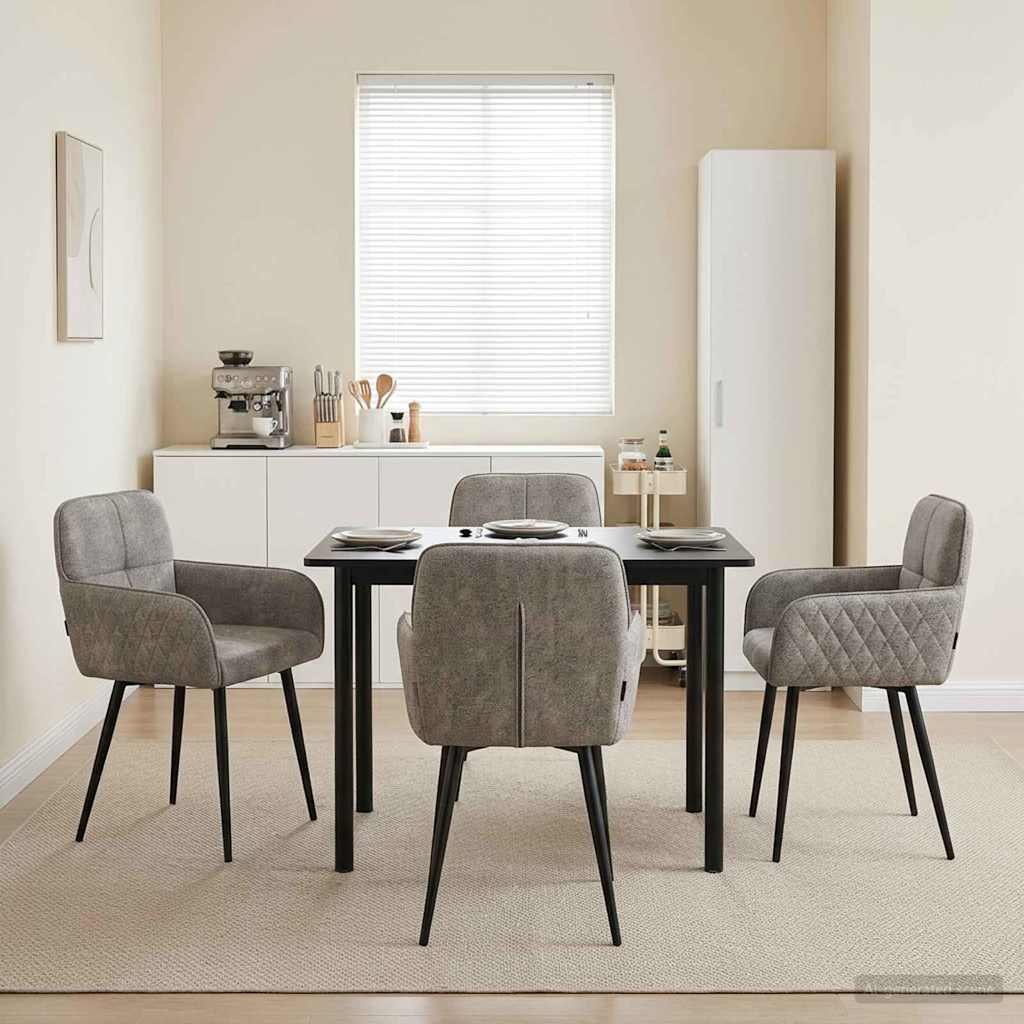 Esszimmerstühle 4 Pcs Kunstwildleder 59 X 56,5 X 85 Cm