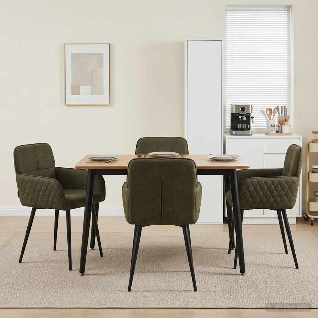 Esszimmerstühle 4 Pcs Kunstwildleder 59 X 56,5 X 85 Cm