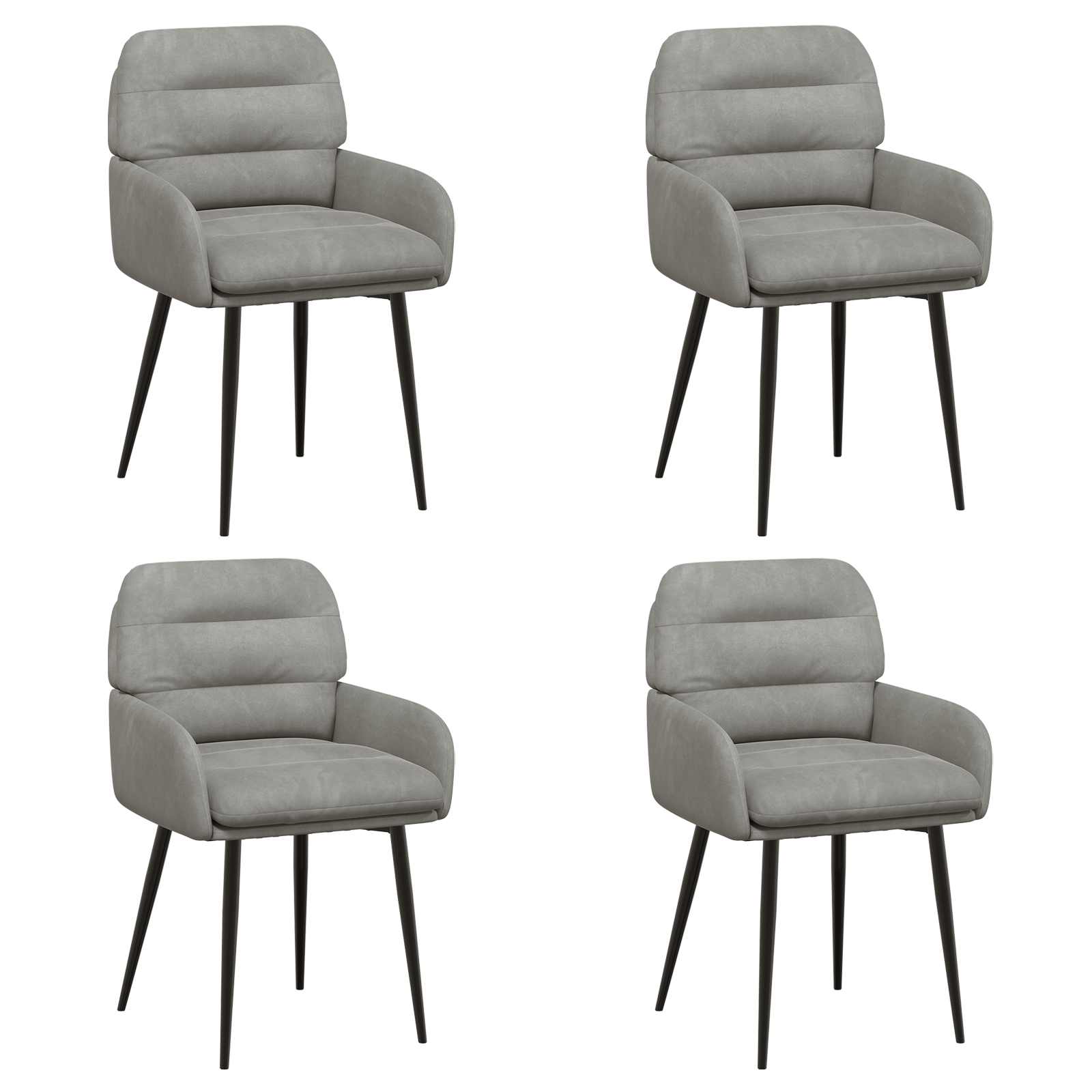 Esszimmerstühle 4 Pcs Samt 59 X 59,5 X 90 Cm