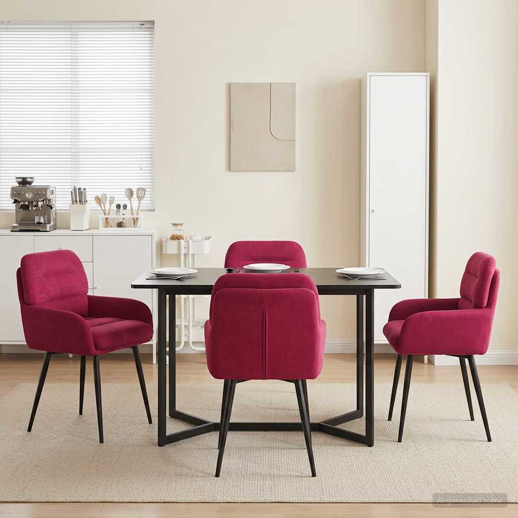 Esszimmerstühle 4 Pcs Samt 59 X 59,5 X 90 Cm