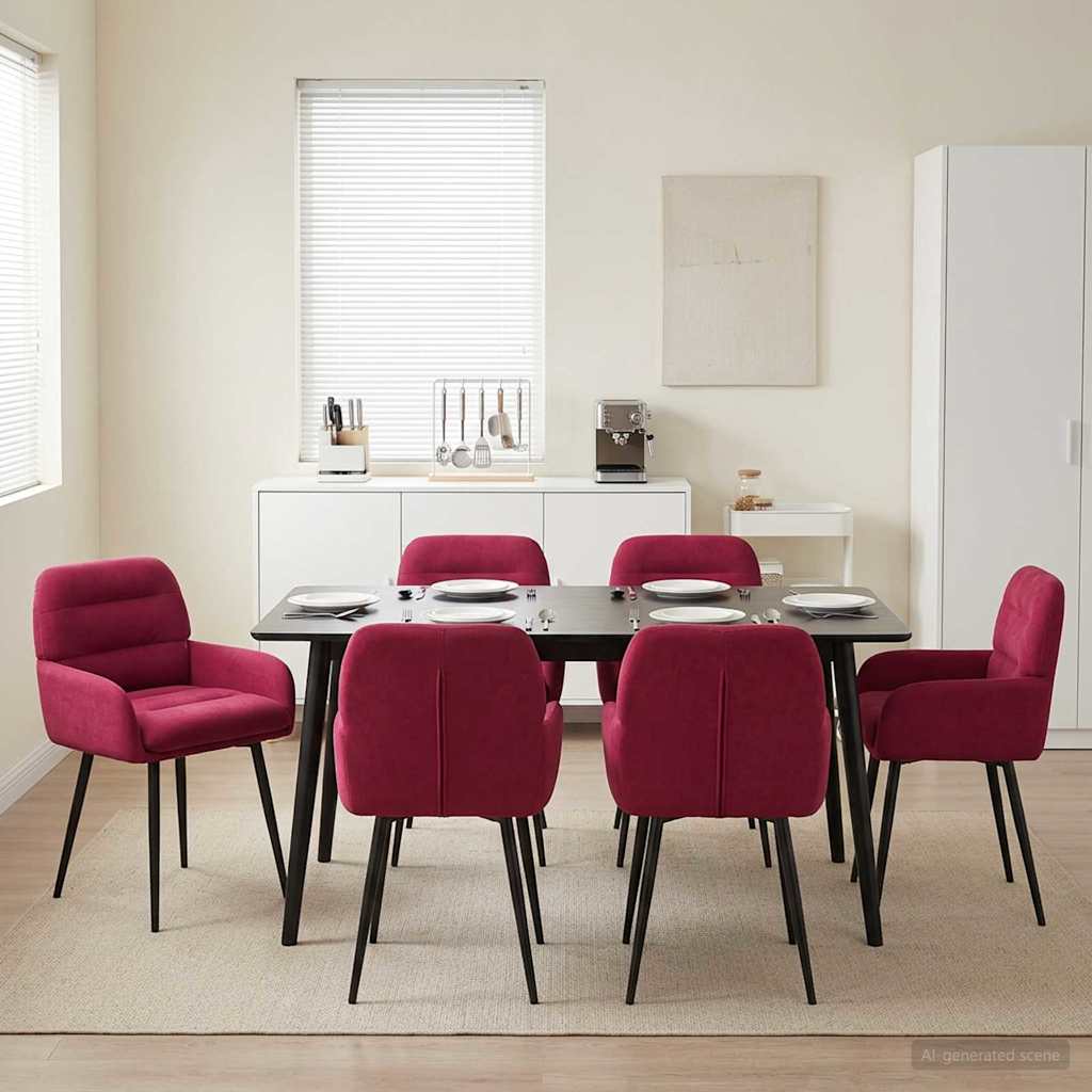 Esszimmerstühle 4 Pcs Samt 59 X 59,5 X 90 Cm