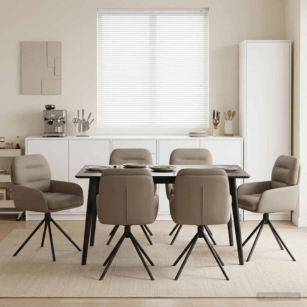 Drehstuhl Esszimmer 4 Pcs Kunstleder 59 X 59,5 X 90 Cm