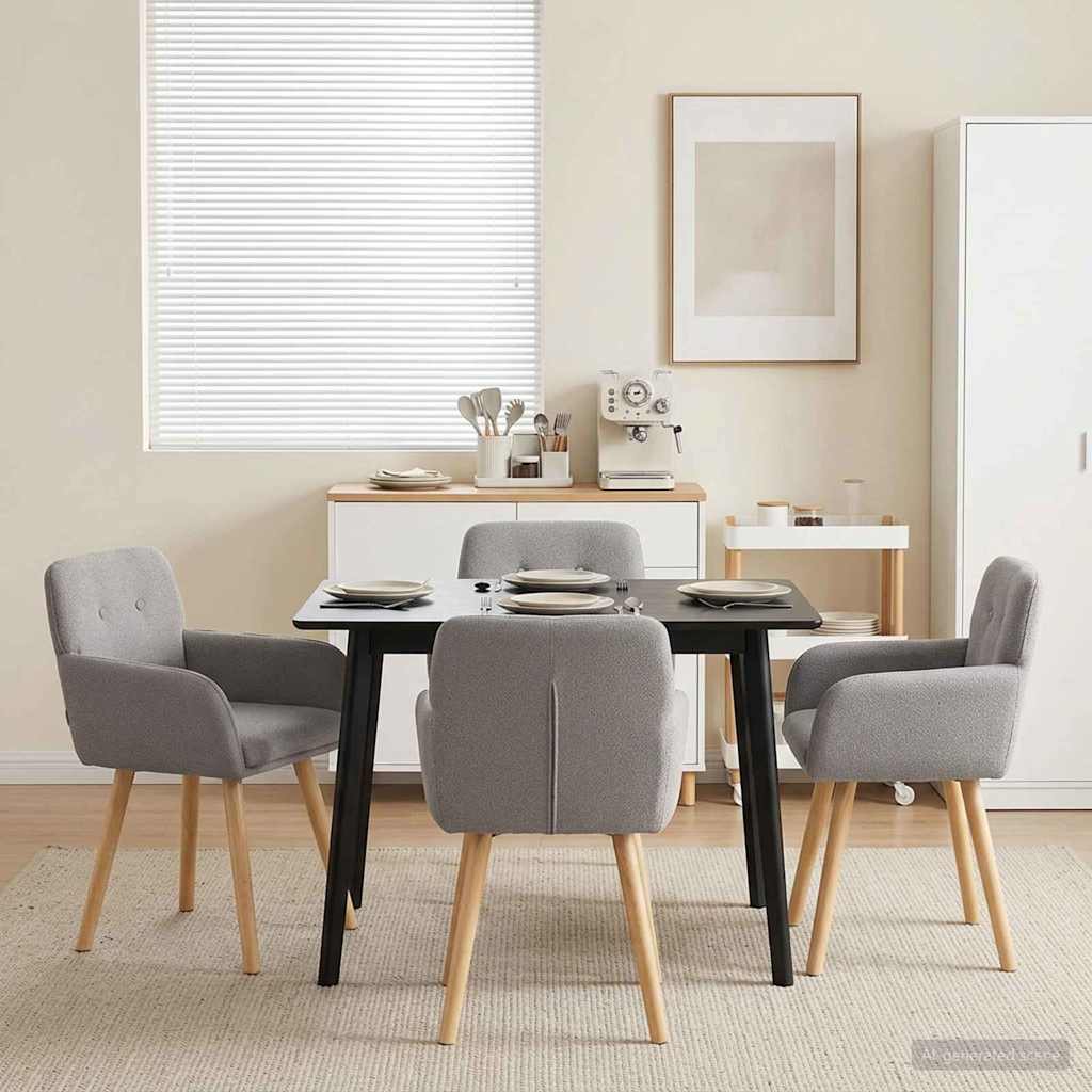 Esszimmerstühle 4 Pcs Bouclé 59 X 57 X 85 Cm