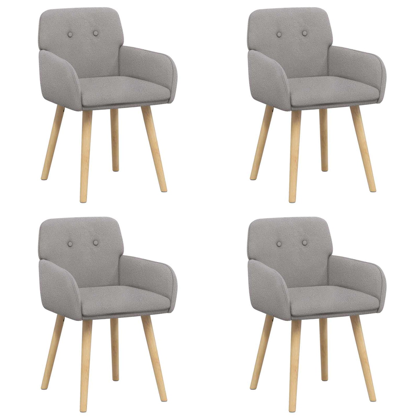 Esszimmerstühle 4 Pcs Bouclé 59 X 57 X 85 Cm