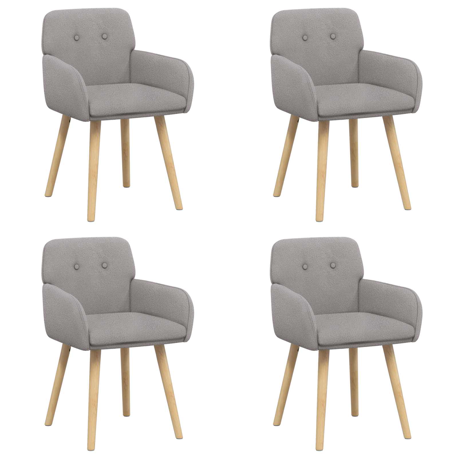 Esszimmerstühle 4 Pcs Bouclé 59 X 57 X 85 Cm