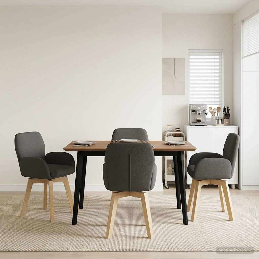 Drehstuhl Esszimmer 4 Pcs Bouclé 54 X 58 X 87 Cm