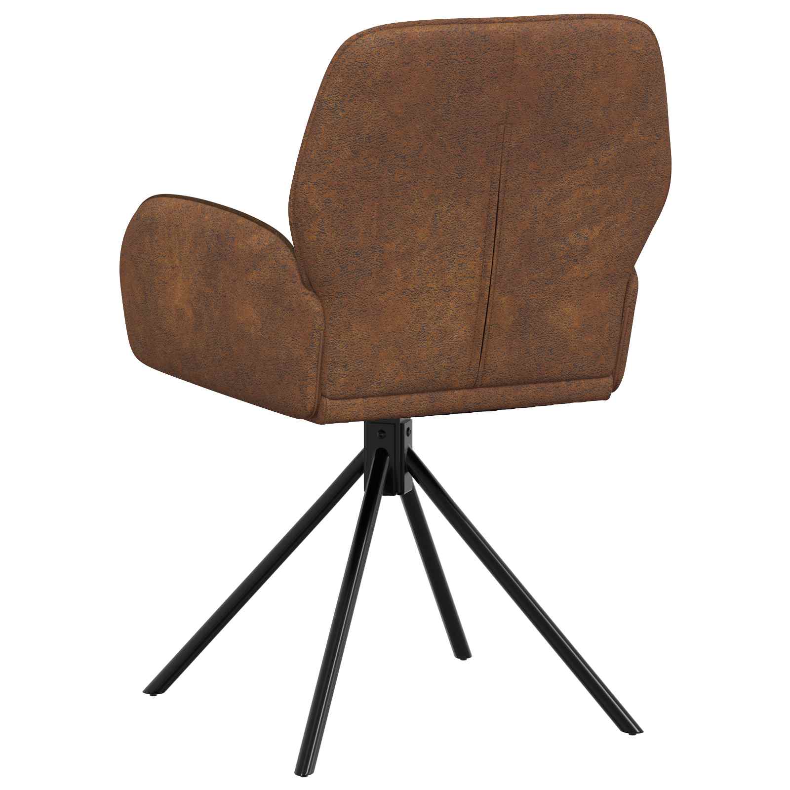 Drehstuhl Esszimmer 4 Pcs Kunstwildleder 54 X 55 X 86 Cm