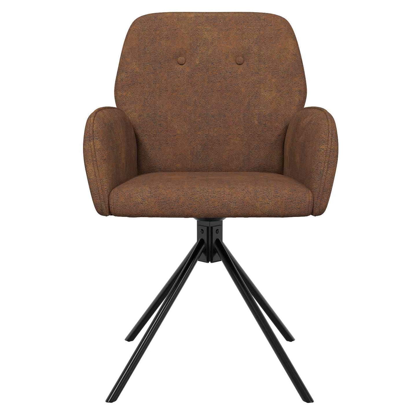Drehstuhl Esszimmer 4 Pcs Kunstwildleder 54 X 55 X 86 Cm