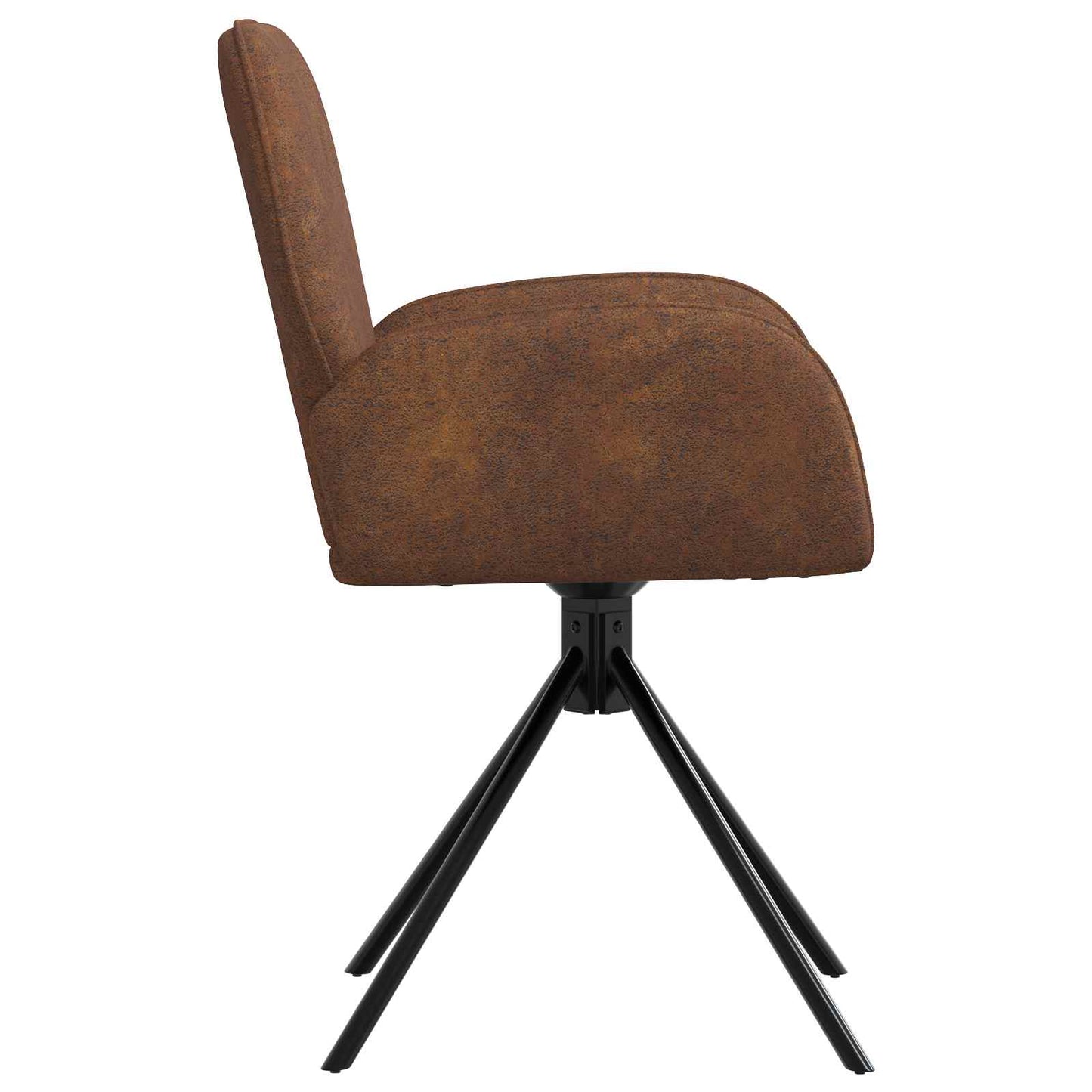 Drehstuhl Esszimmer 4 Pcs Kunstwildleder 54 X 55 X 86 Cm