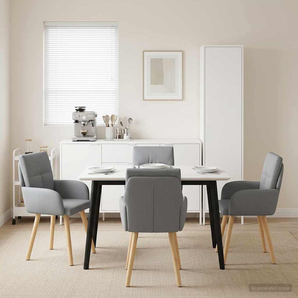Esszimmerstühle 4 Pcs Stoff 60 X 56 X 96 Cm
