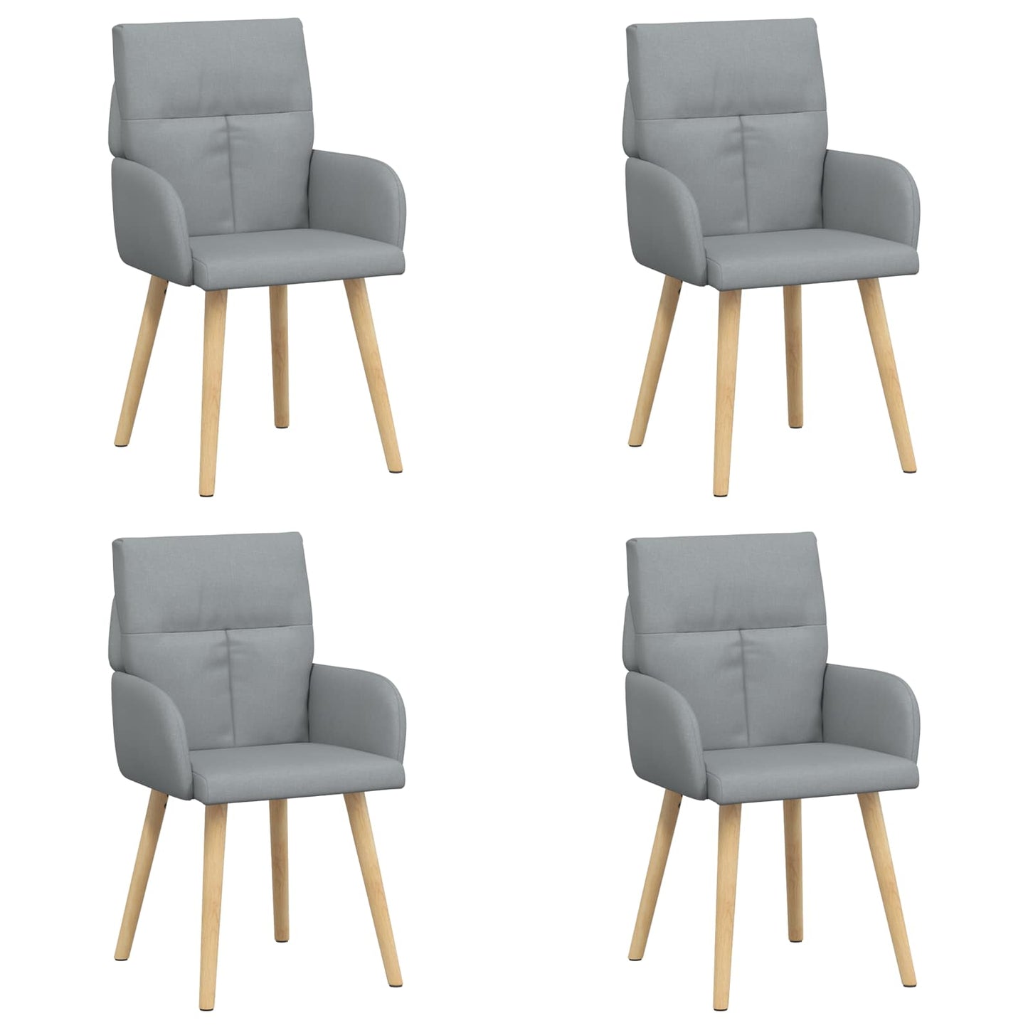 Esszimmerstühle 4 Pcs Stoff 60 X 56 X 96 Cm