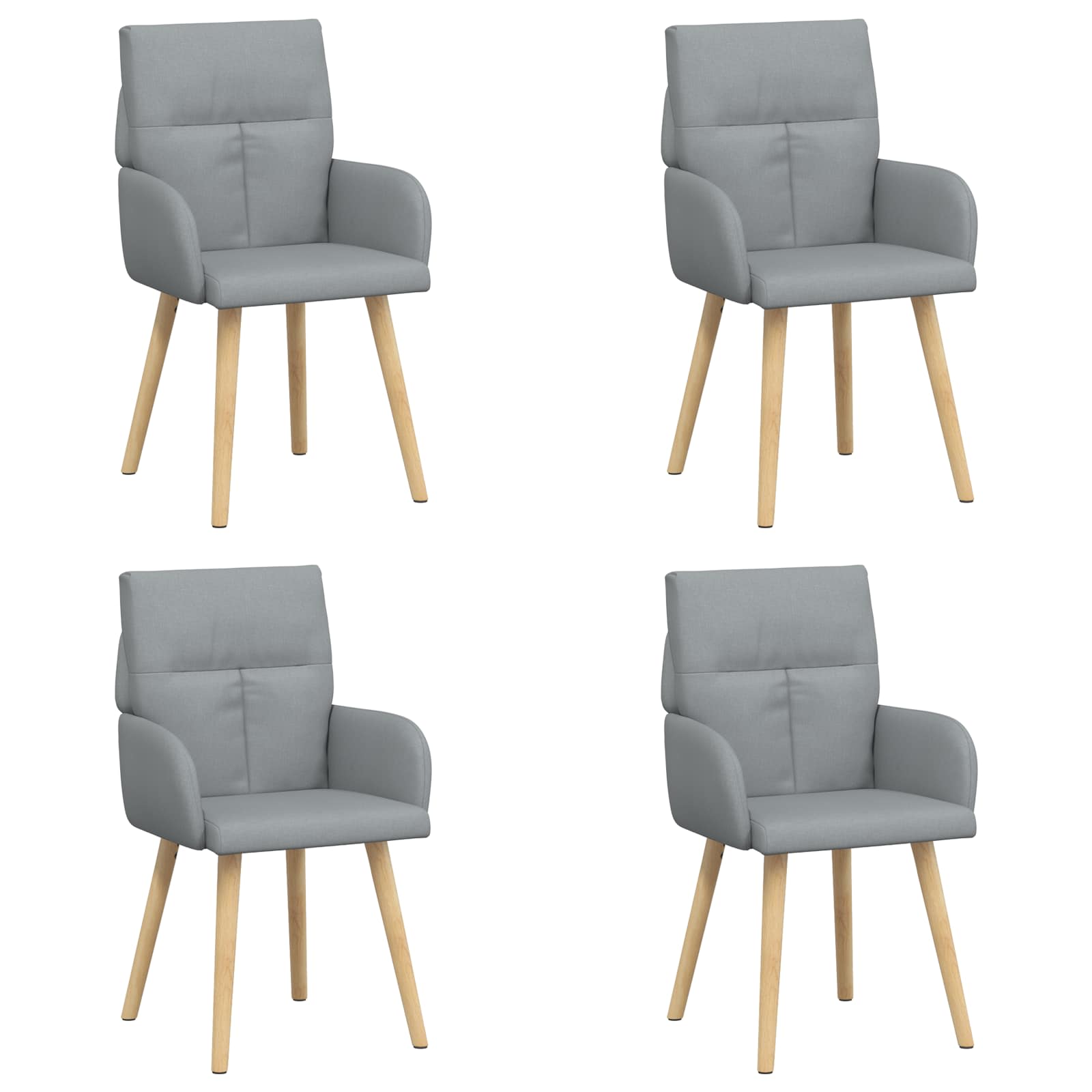 Esszimmerstühle 4 Pcs Stoff 60 X 56 X 96 Cm