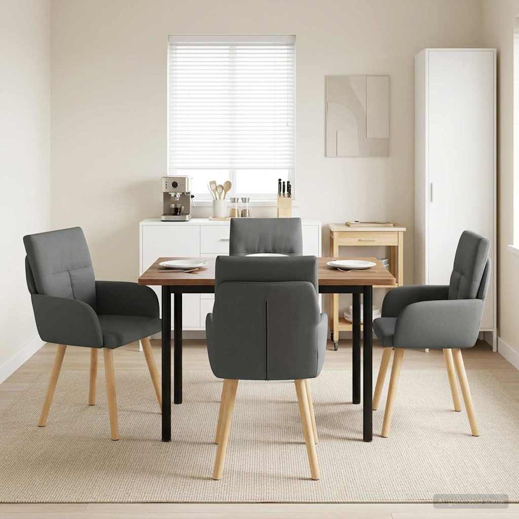 Esszimmerstühle 4 Pcs Stoff 60 X 56 X 96 Cm