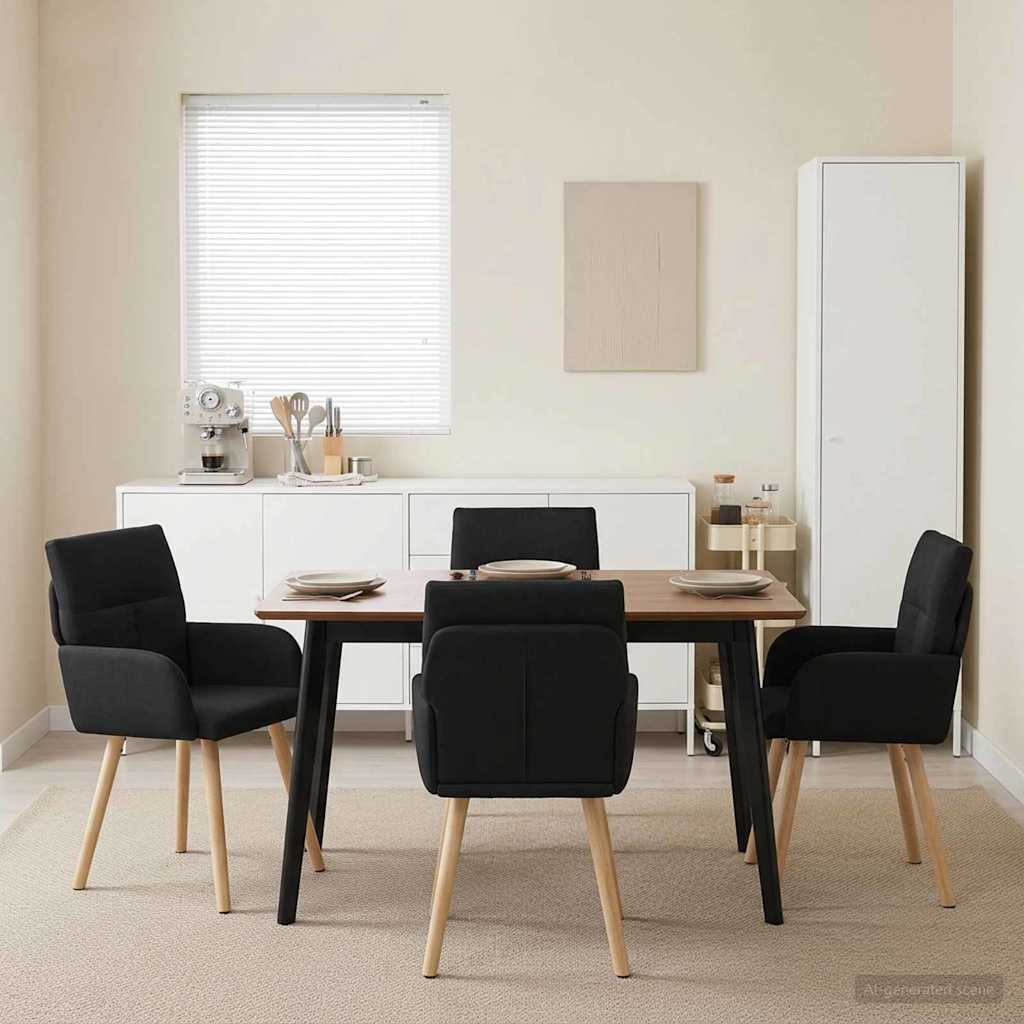 Esszimmerstühle 4 Pcs Stoff 60 X 56 X 96 Cm