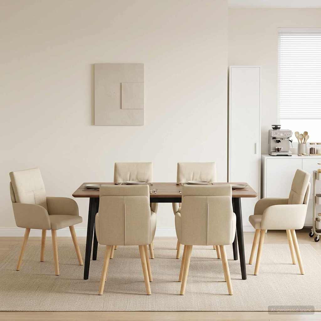 Esszimmerstühle 4 Pcs Stoff 60 X 56 X 96 Cm