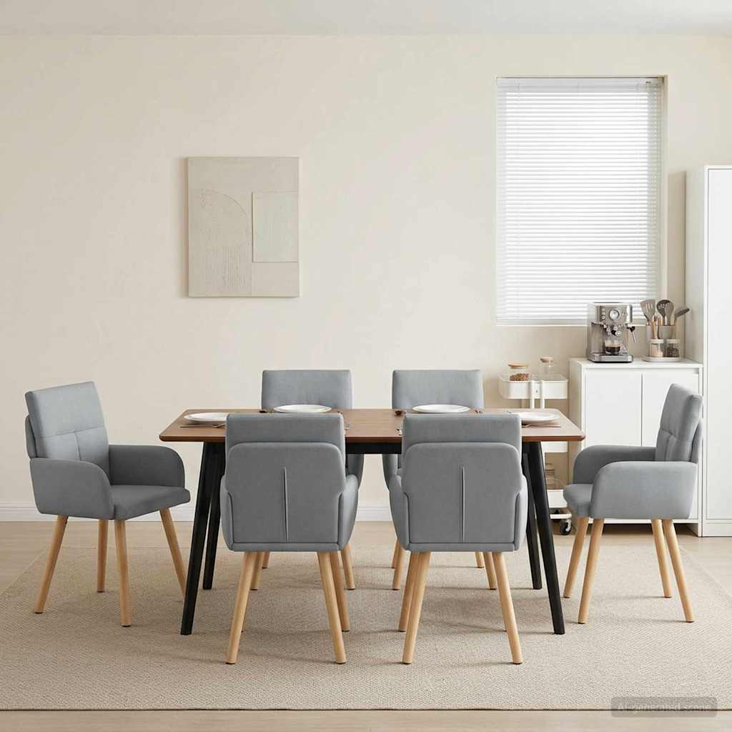 Esszimmerstühle 4 Pcs Stoff 60 X 56 X 96 Cm