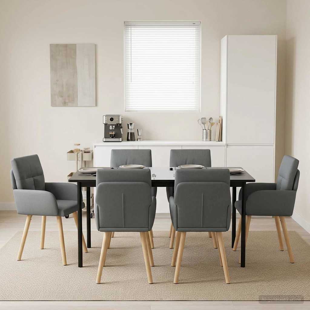 Esszimmerstühle 4 Pcs Stoff 60 X 56 X 96 Cm