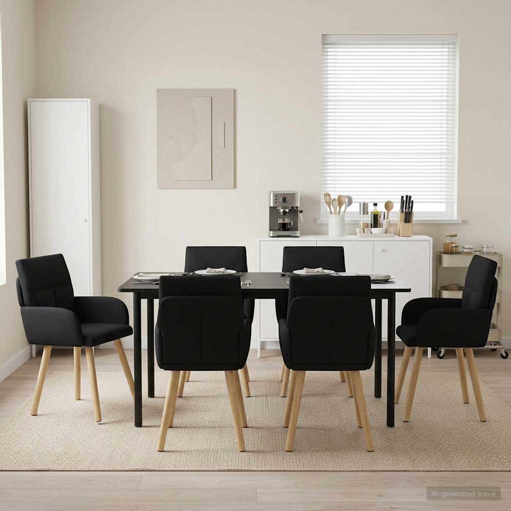 Esszimmerstühle 4 Pcs Stoff 60 X 56 X 96 Cm