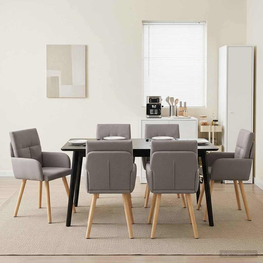 Esszimmerstühle 4 Pcs Stoff 60 X 56 X 96 Cm