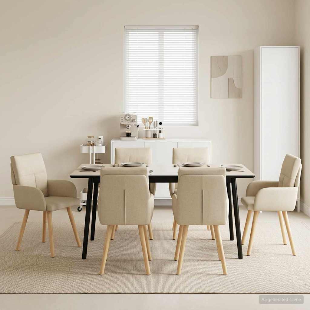 Esszimmerstühle 4 Pcs Stoff 60 X 56 X 96 Cm
