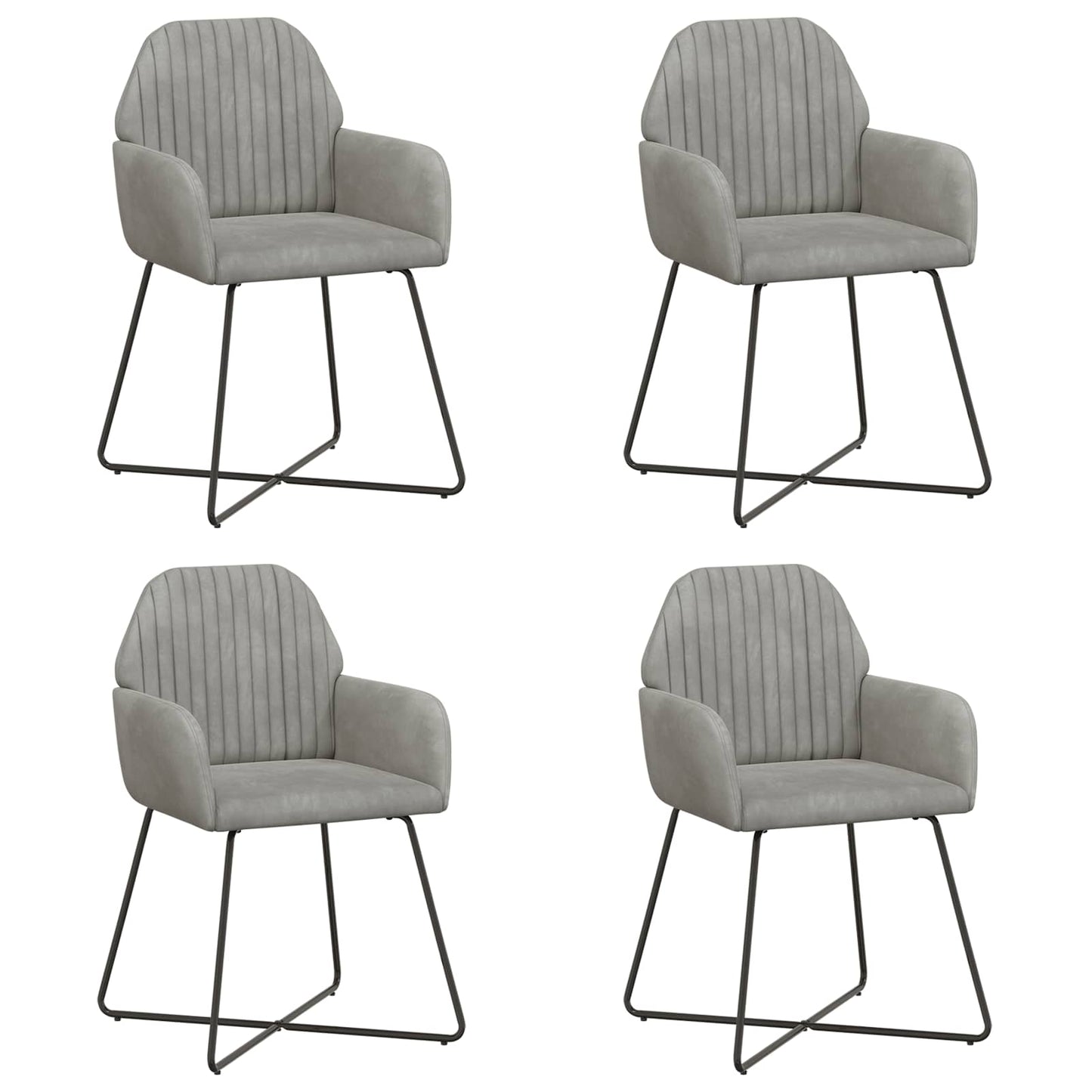 Esszimmerstühle 4 Pcs Samt 55 X 50 X 84 Cm