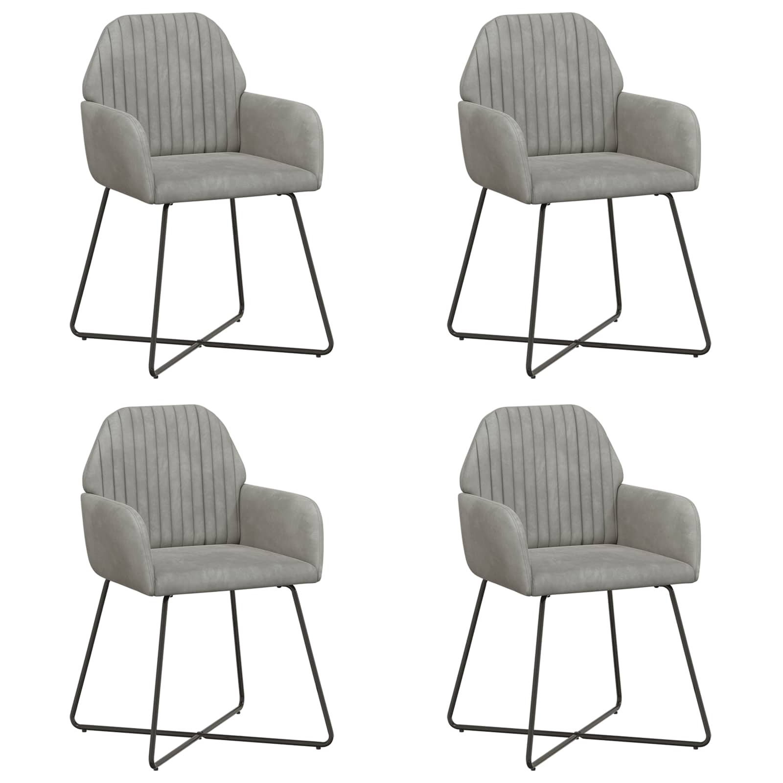 Esszimmerstühle 4 Pcs Samt 55 X 50 X 84 Cm