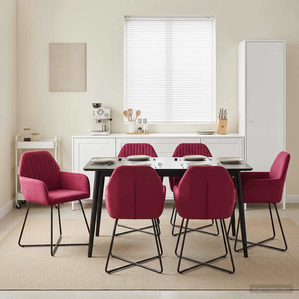 Esszimmerstühle 4 Pcs Samt 55 X 50 X 84 Cm
