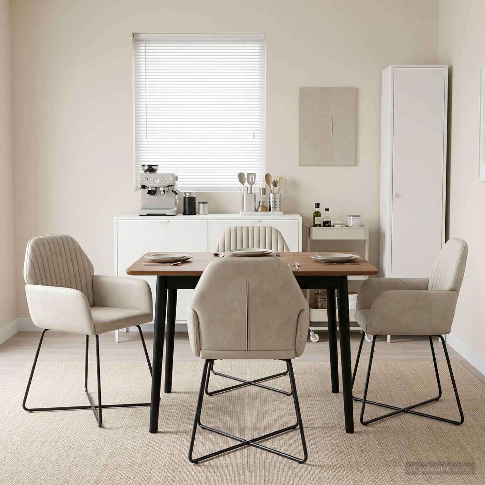 Esszimmerstühle 4 Pcs Samt 55 X 50 X 84 Cm