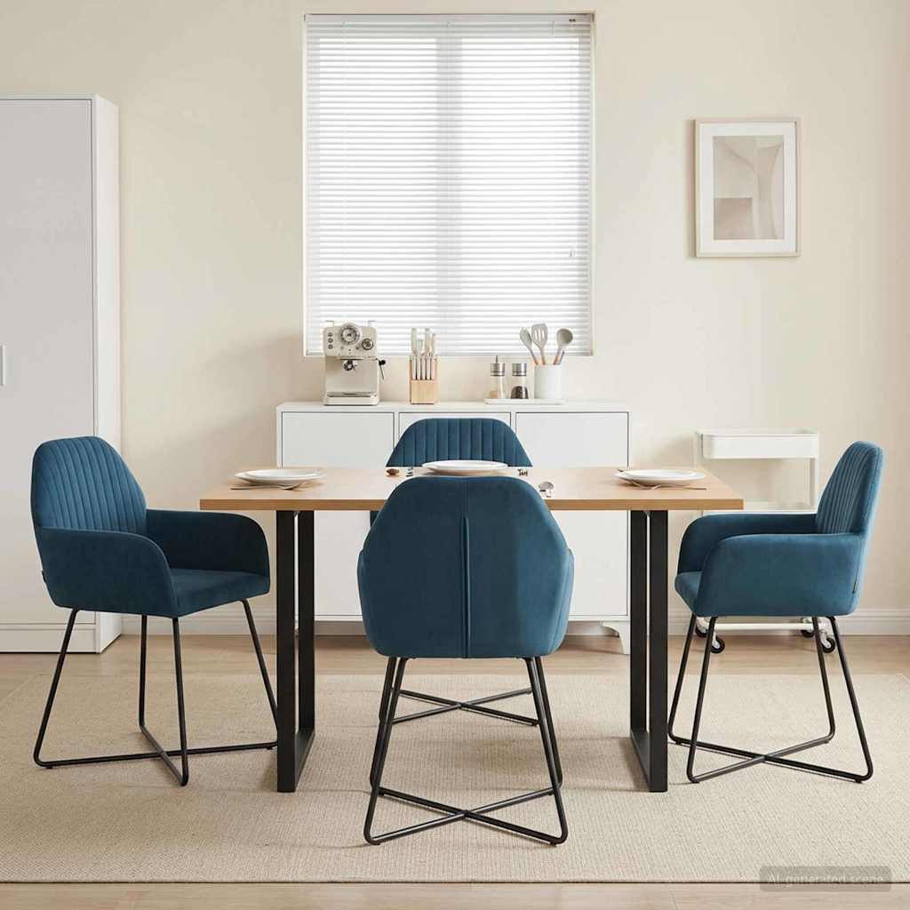Esszimmerstühle 4 Pcs Samt 55 X 50 X 84 Cm