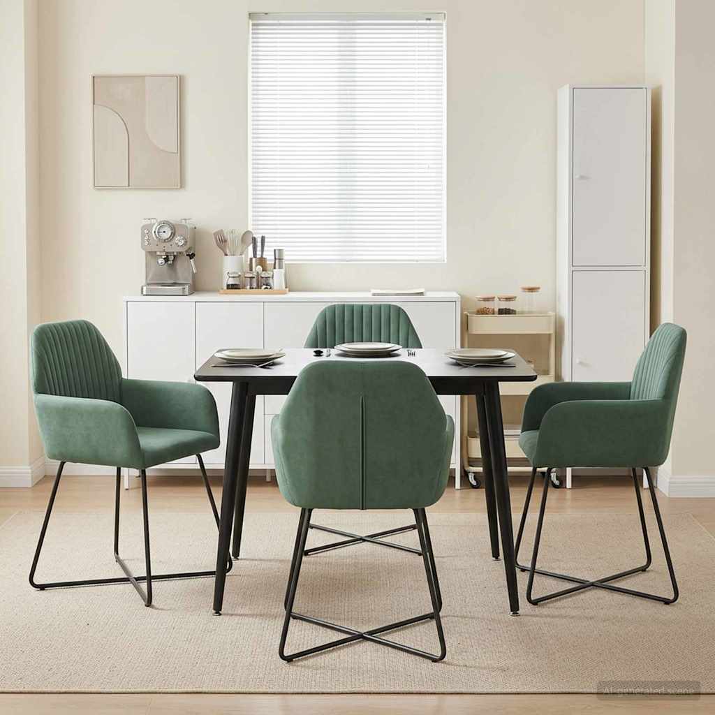 Esszimmerstühle 4 Pcs Samt 55 X 50 X 84 Cm