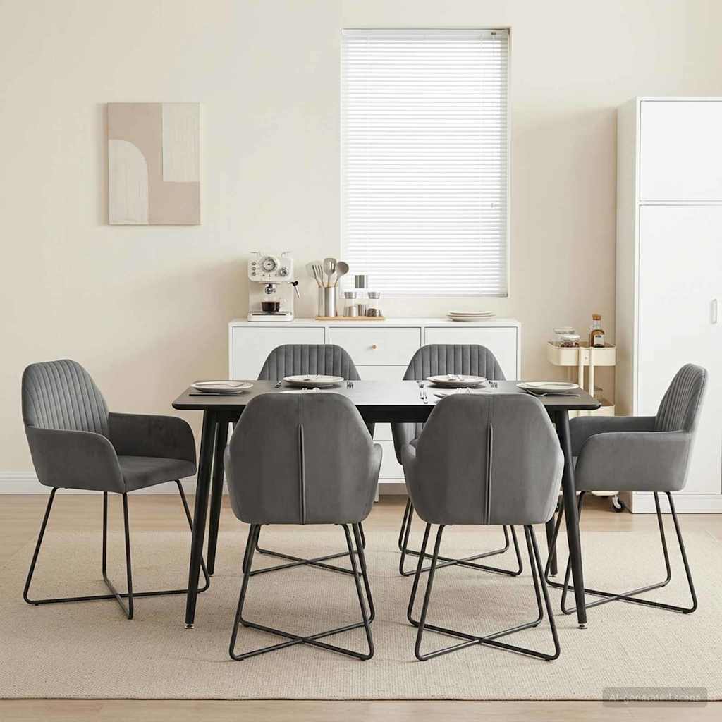 Esszimmerstühle 4 Pcs Samt 55 X 50 X 84 Cm