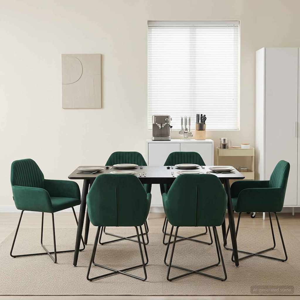 Esszimmerstühle 4 Pcs Samt 55 X 50 X 84 Cm