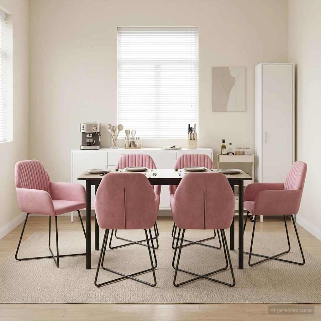 Esszimmerstühle 4 Pcs Samt 55 X 50 X 84 Cm